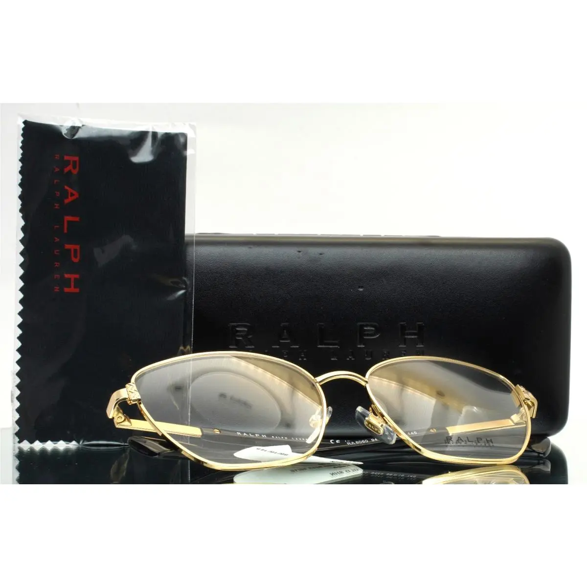 RA6060 9443 Gold Shiny Womens Cat Eye Full Rim Eyeglasses 56-16-145 by Ralph Lauren
