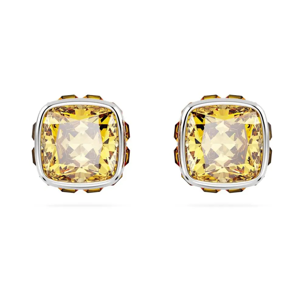 Swarovski Women`s Birthstone: November Yellow Crystal Earrings 5660802