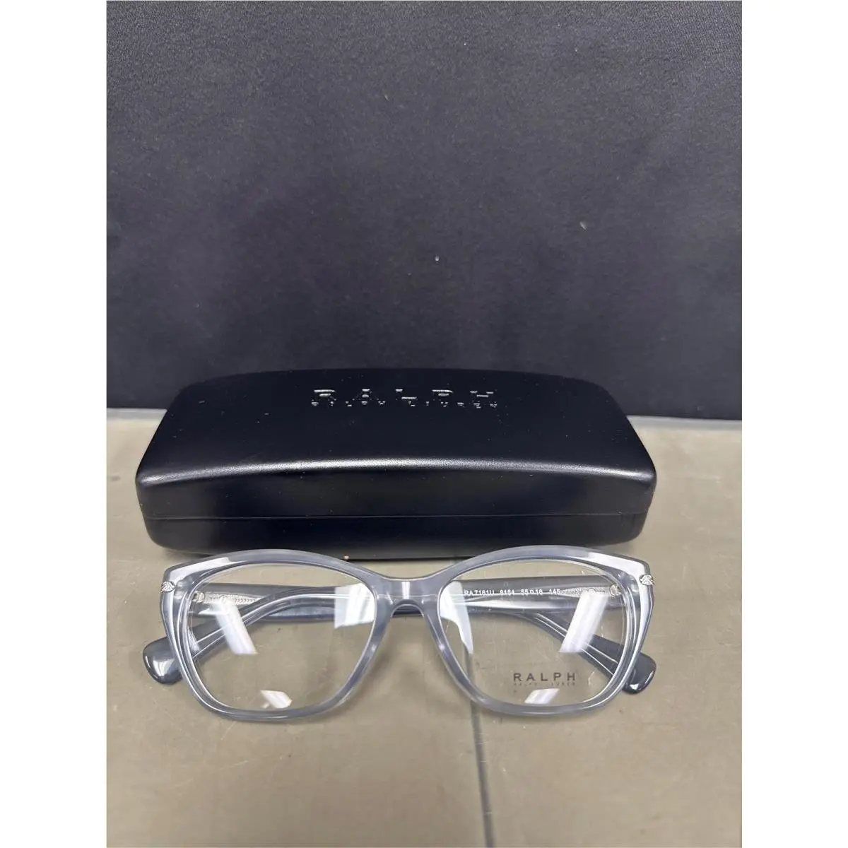 Ralph by Ralph Lauren Unisex Ra7161u Shiny Striped Grey Size: