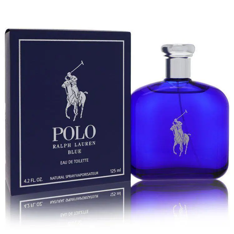 Polo Blue By Ralph Lauren Eau De Toilette Spray 4.2oz/125ml For Men Fragrance