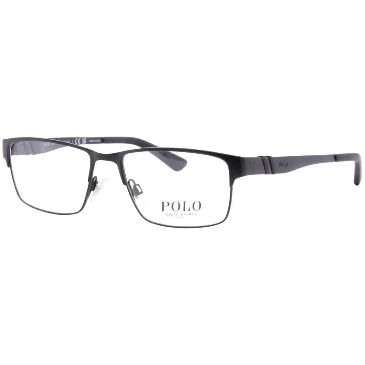 Polo Ralph Lauren PH1147 9038 Eyeglasses Frame Men`s Black Semi Rim 54mm