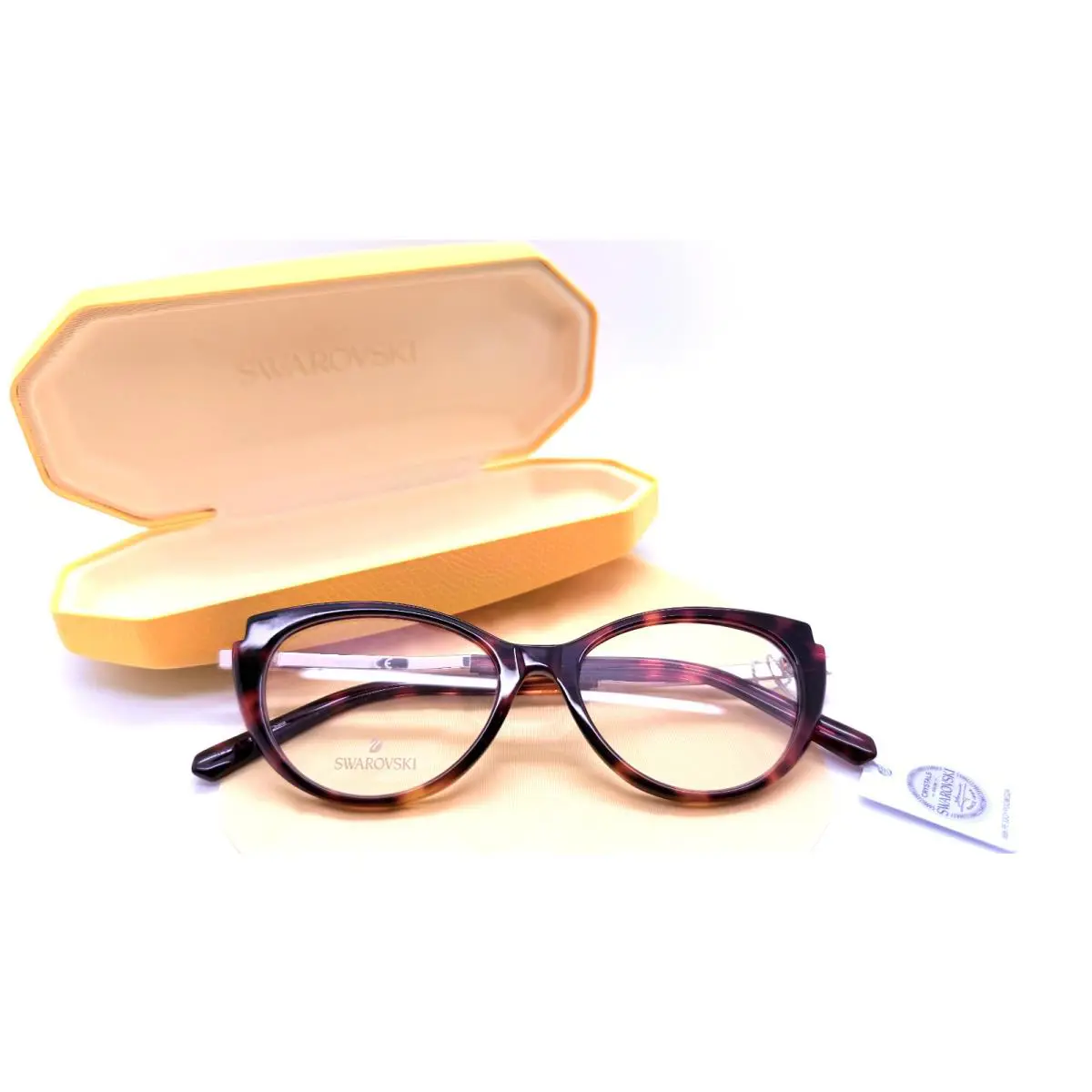 Swarovski SK 5413 052 Dark Havana Women`seyeglasses 51mm 16mm 145mm