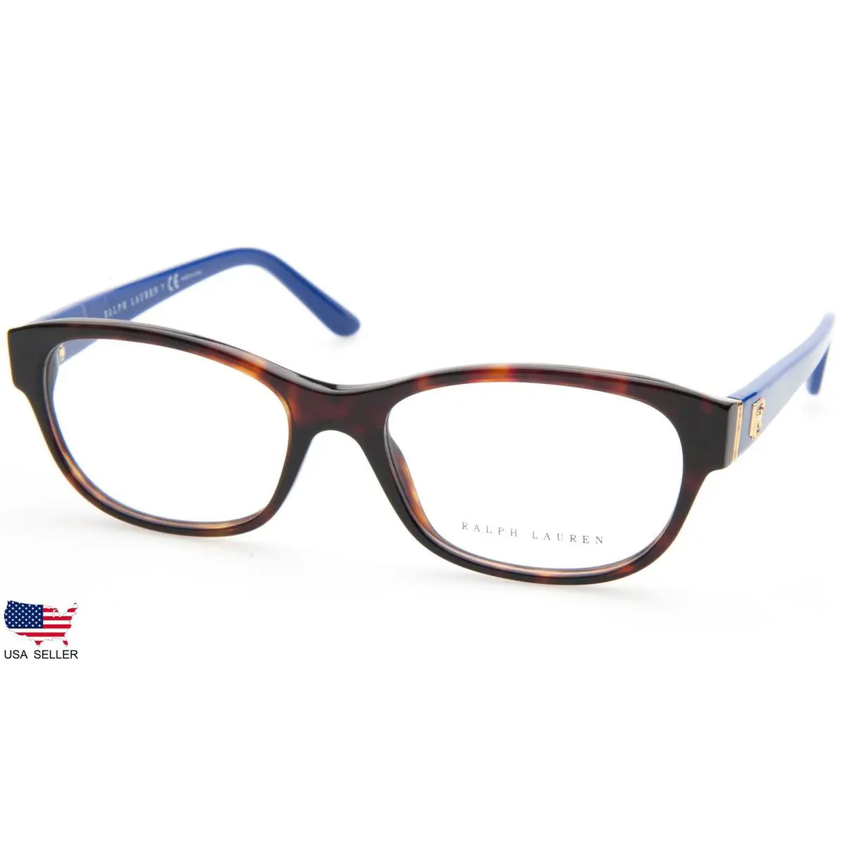 Ralph Lauren RL 6148 5566 Shiny Dark Havana Eyeglasses Glasses 53-17-140mm