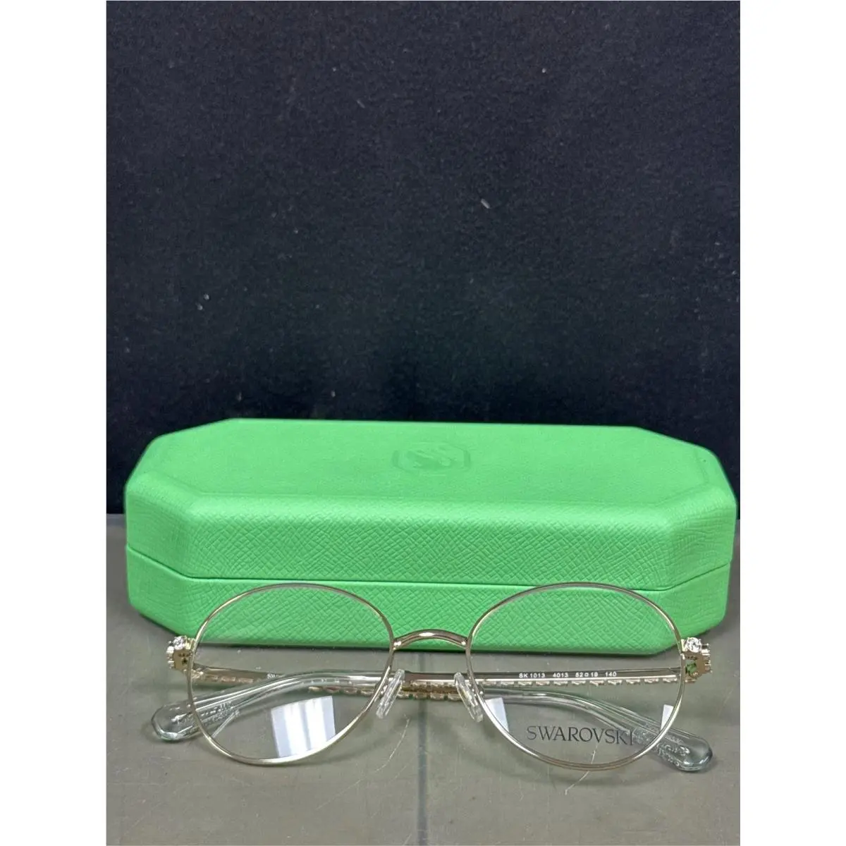 Swarovski Womens Sk1013 Round Frames Demo Lens