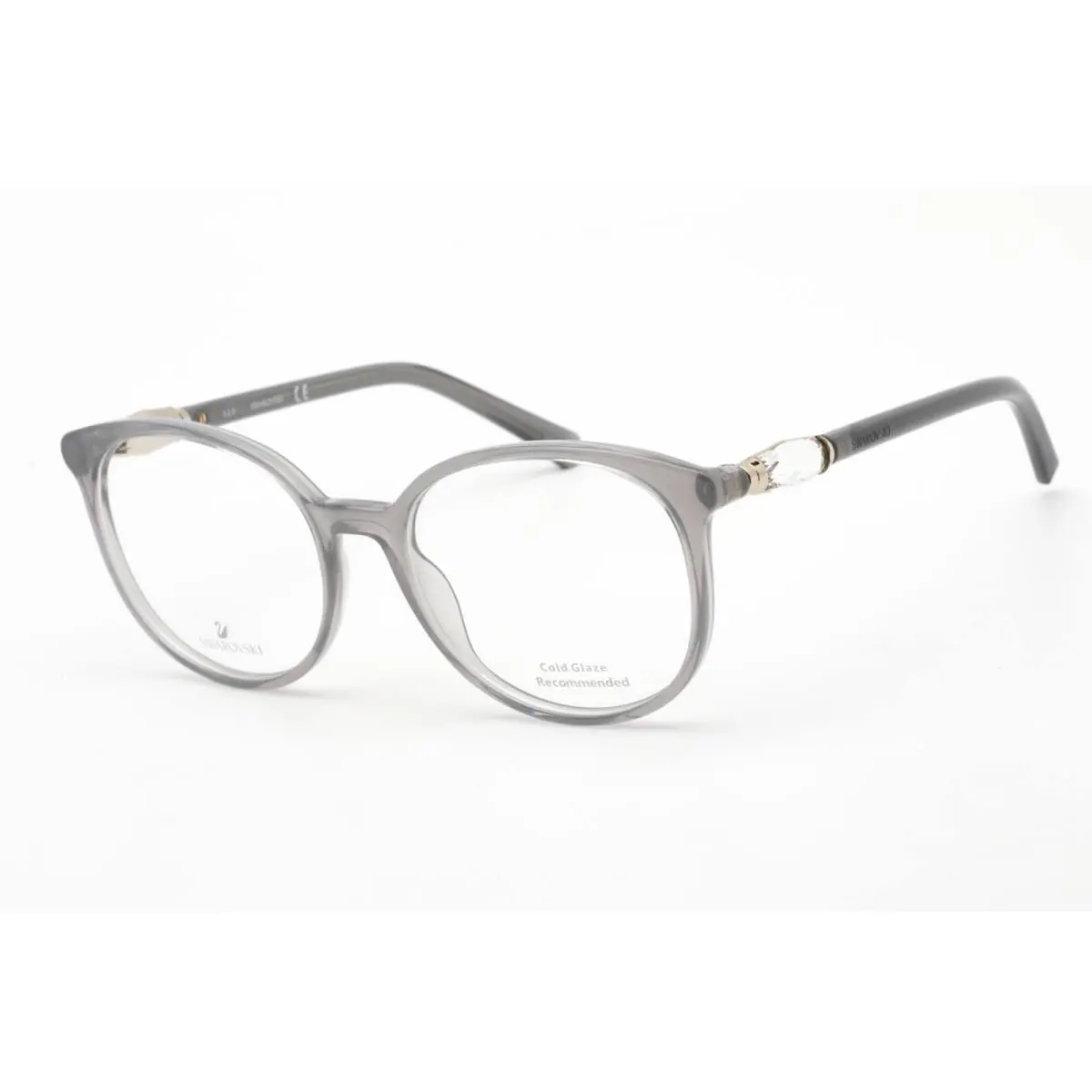 Swarovski Women`s Eyeglasses Grey/other Oval Plastic Full-rim Frame SK5310 020