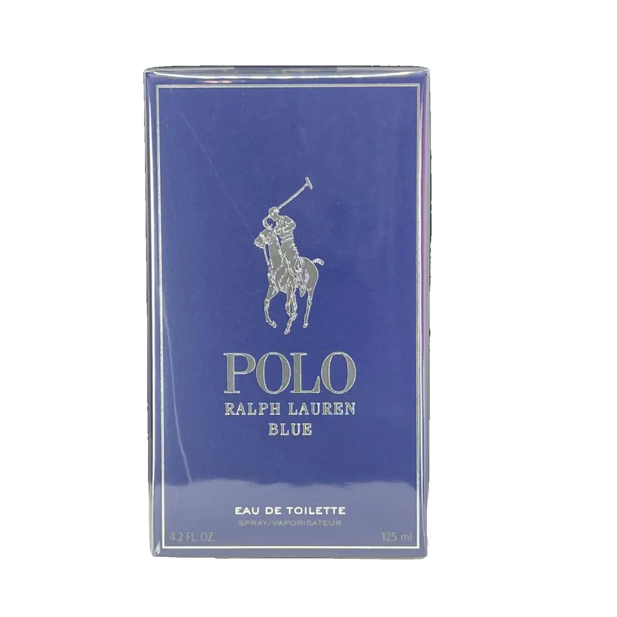 Polo Blue by Ralph Lauren Eau De Toilette Spray 4.2 oz - Packaging