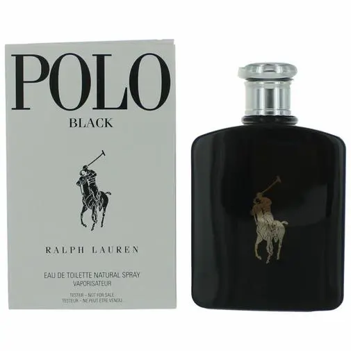 Ralph Lauren Polo Black For Men Eau de Toilette Spray 4.2 Mens Tstr - Black