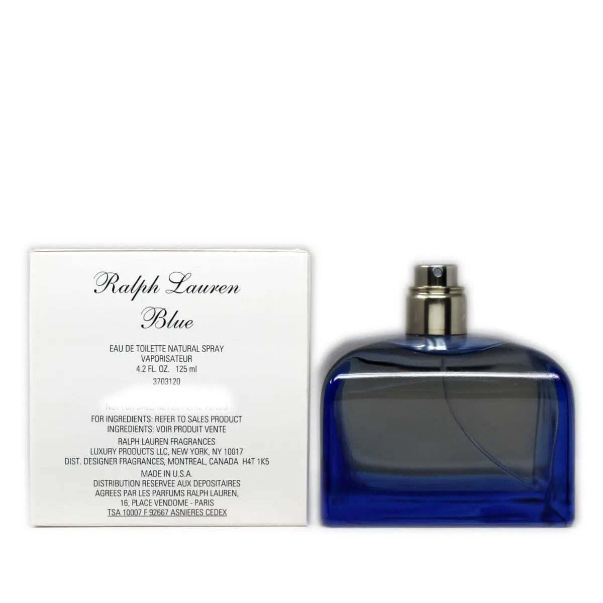Ralph Lauren Blue Eau DE Toilette Natural Spray 125 ML/4.2 Fl.oz. T