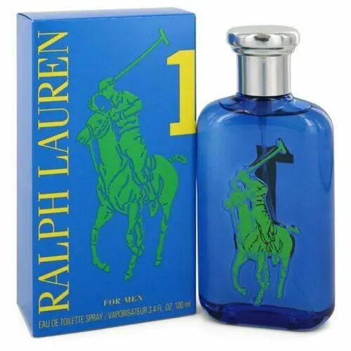 Big Pony Blue 1 Ralph Lauren Polo Eau De Toilette Spray 3.4 oz Men