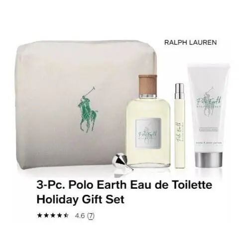 Ralph Lauren Polo Earth Set 3.4 oz / 100 ml Eau De Toilette Edt Spray Unisex