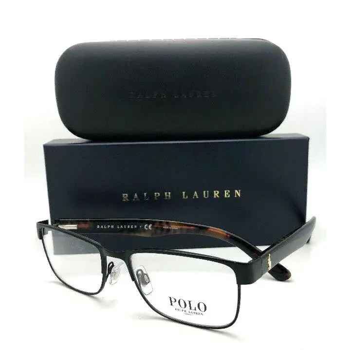Polo Ralph Lauren Eyeglasses PH 1157 9038 57-17 Matte Black Tortoise Frame