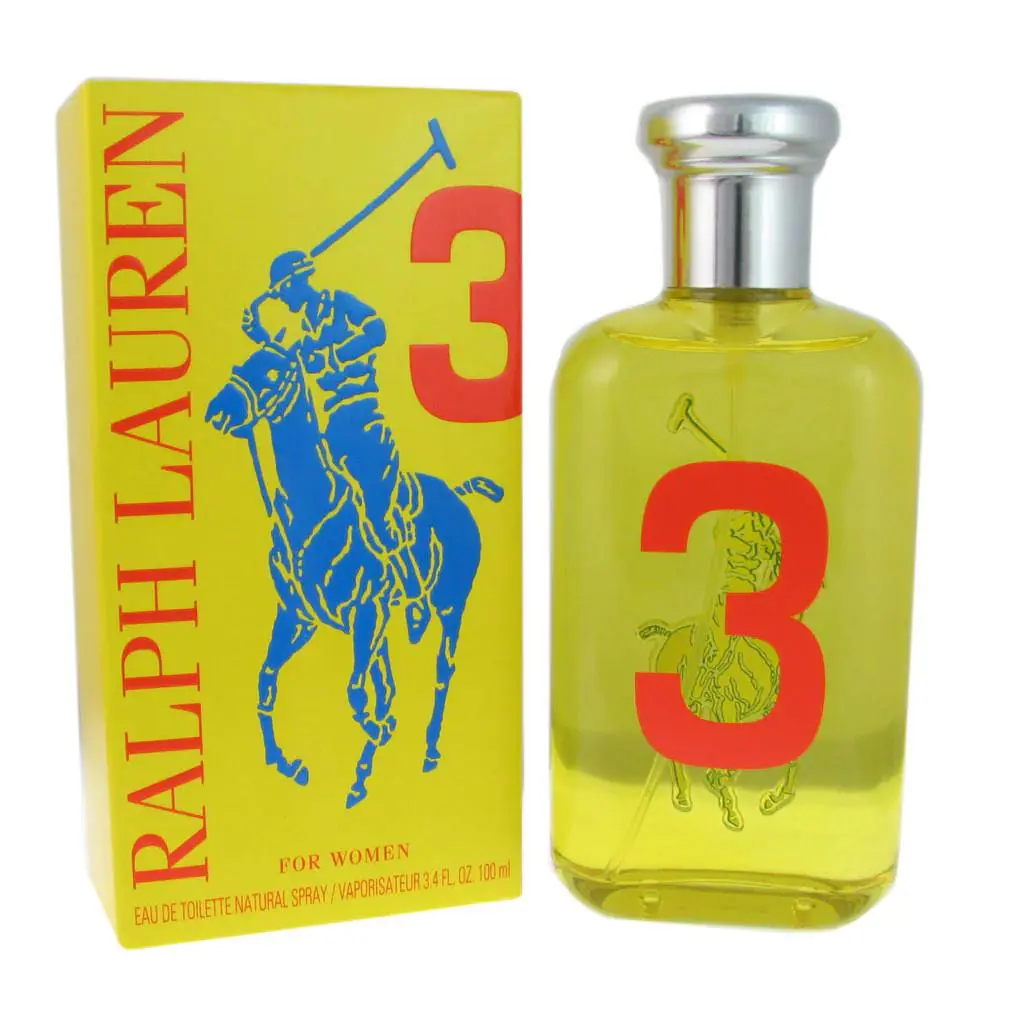Women Polo Big Pony Yellow 3 Ralph Lauren Edt Spray 3.4 oz 100 ml