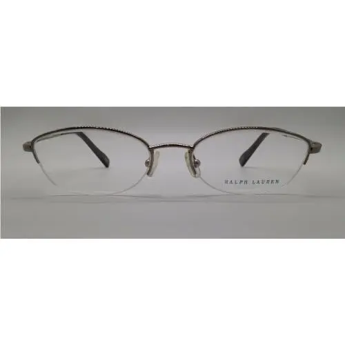 Ralph Lauren RL 1472 Silver 0JM3 Semi-rimless Eyeglasses Frame 49-17-135 Italy