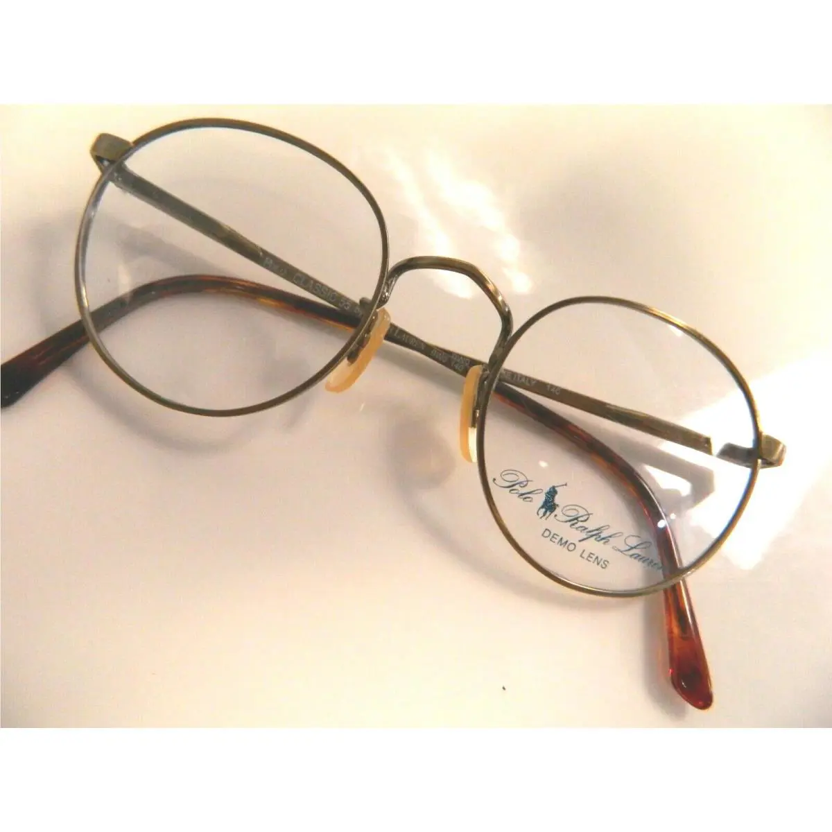 Vintage Polo Ralph Lauren Eyeglasses Classic 55 Bronze 47 22 Round Noi