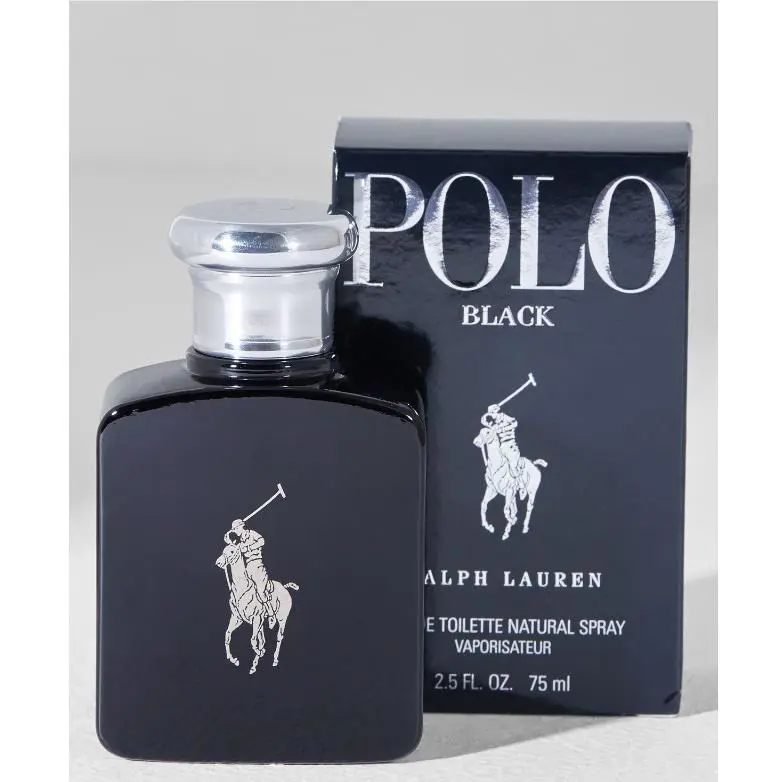 Ralph Lauren Polo Black Eau De Toilette Natural Spray Vaporisateur Men 2.5 Oz