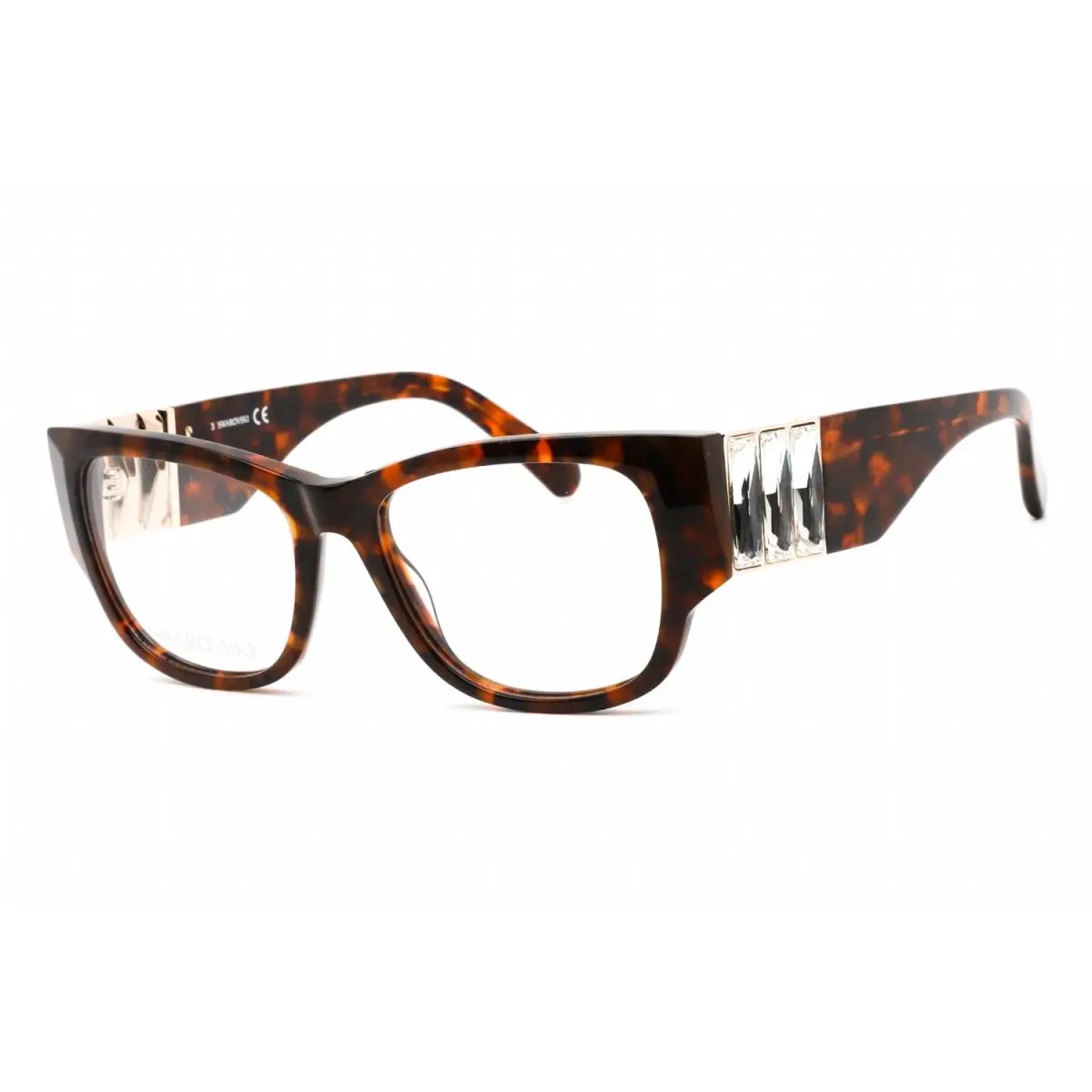 SK5473 052 Eyeglasses Dark Havana Frame 54mm by Swarovski