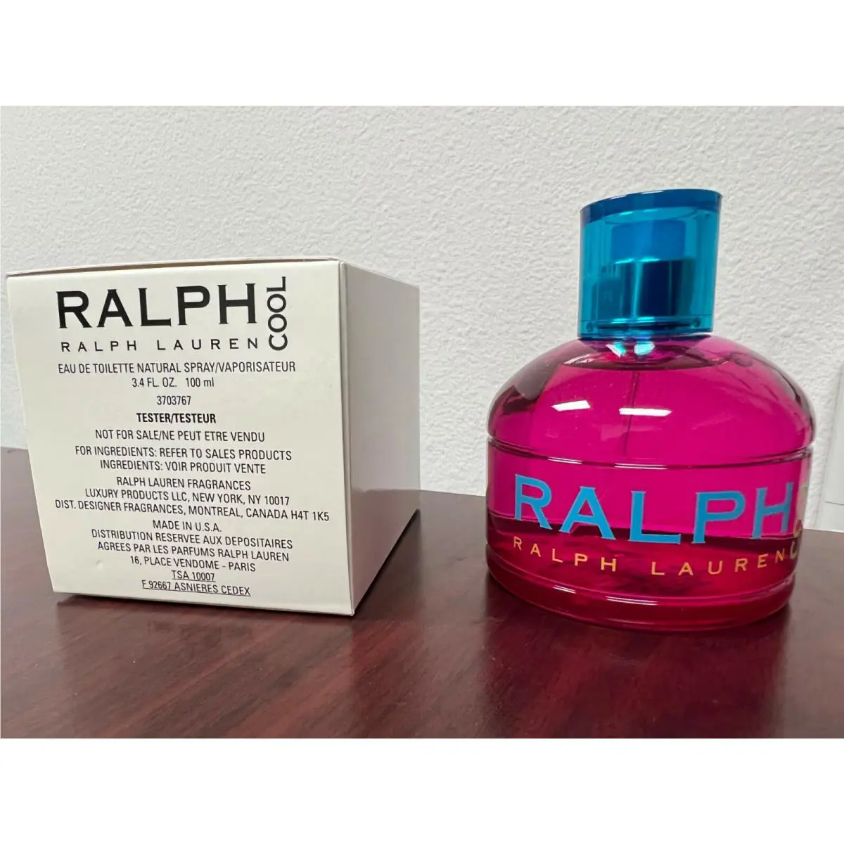 Ralph Cool by Ralph Lauren 3.4 FL oz / 100 ML Eau De Toilette Spray White T Box