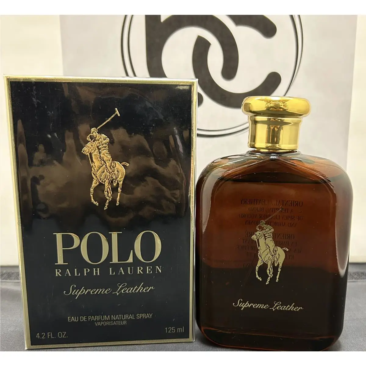 Ralph Lauren Polo Supreme Leather Mens 4.2 OZ / 125 ML Eau DE Parfum Spray