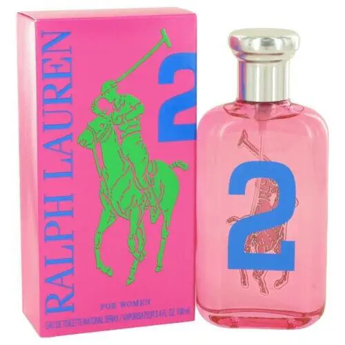 Polo Big Pony Pink 2 by Ralph Lauren 3.4oz 100ml Edt Spray For Women Box
