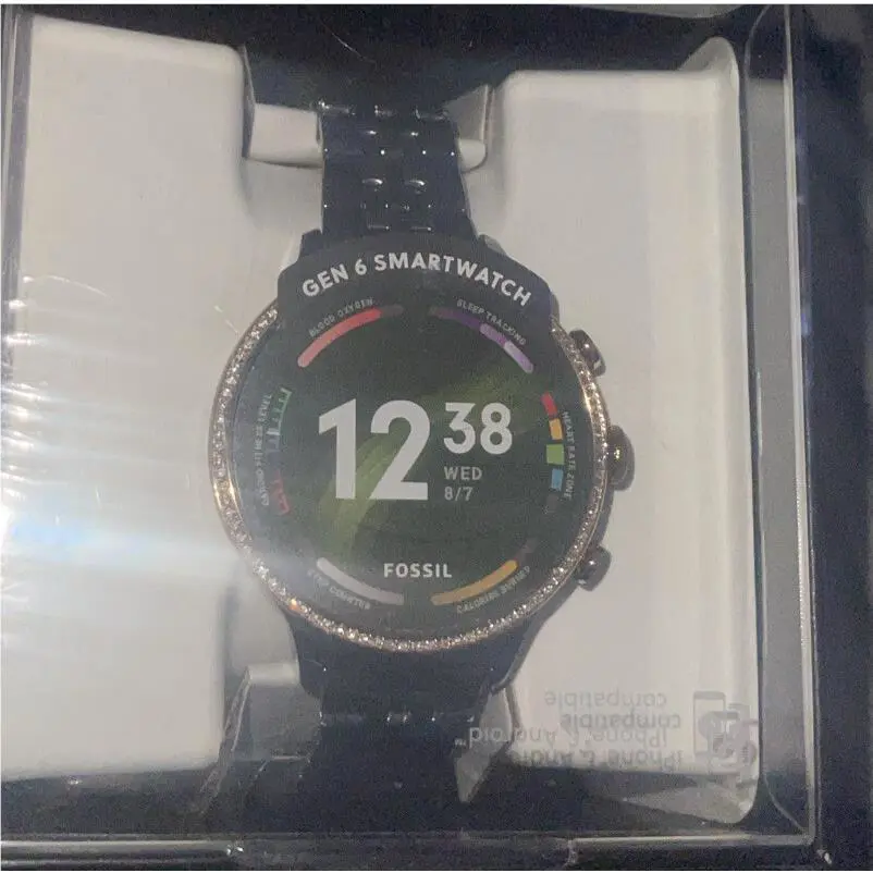 Fossil Women Gen 6 Smartwatch Gunmetal Stainless Steel Watch FTW6078V