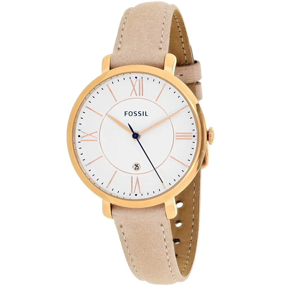 Fossil Jacqueline White Dial Ladies Casual Watch ES3988