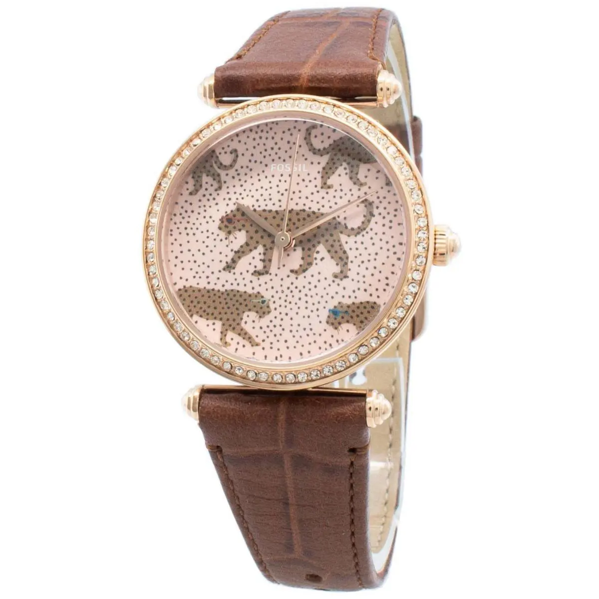 Women`s  Watch Lyric Three-hand Brown Leather Watch ES4683 by Fossil