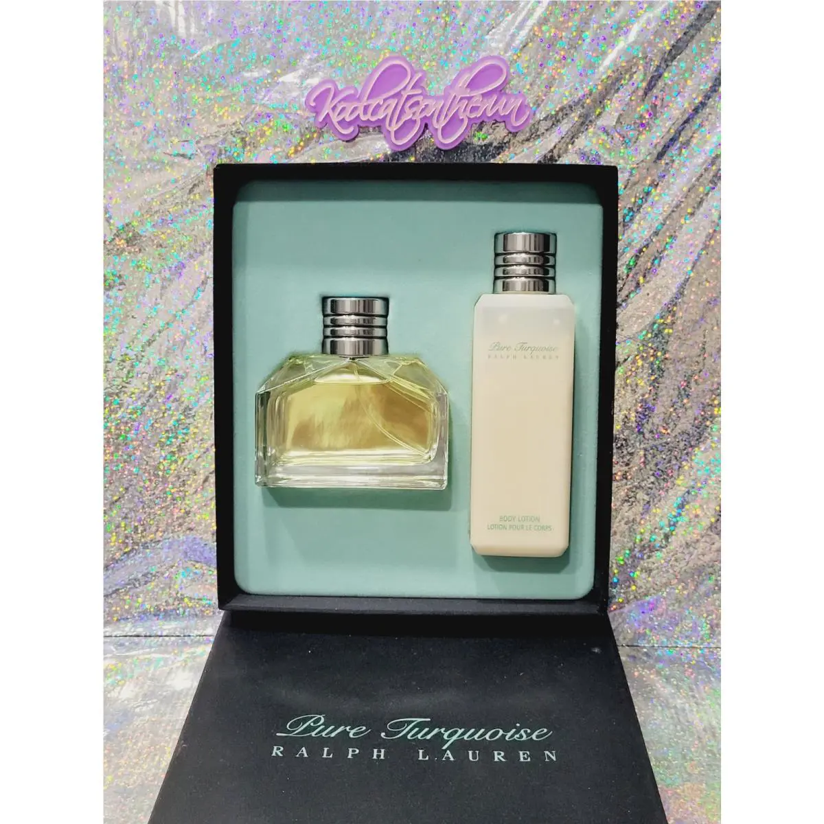 Ralph Lauren Pure Turquoise 4.2 oz Eau De Parfum + 6.7 oz Body Lotion Gift Set