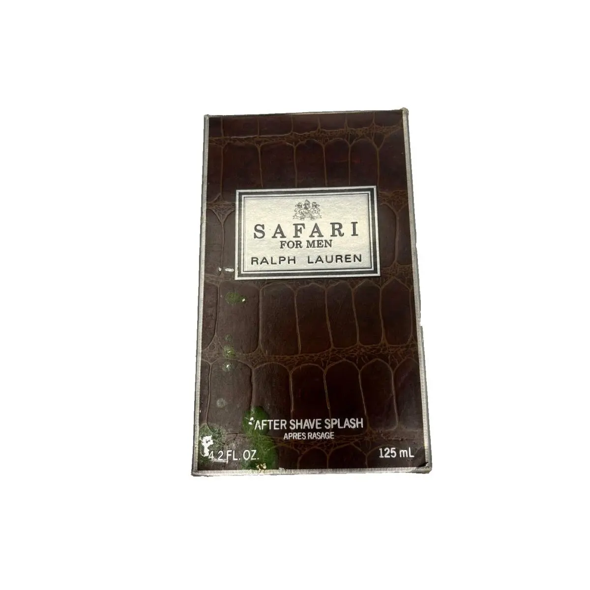 Safari For Men by Ralph Lauren After Shave Splash 4.2 oz Box Imperfect