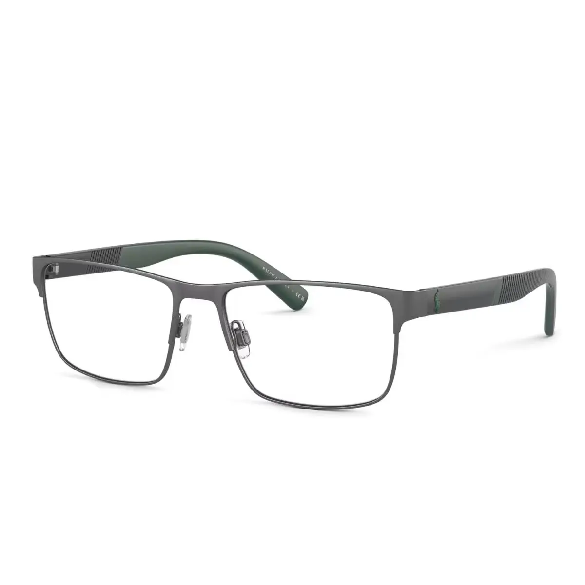 Polo Ralph Lauren PH1215 Shiny Gunmetal Demo Lens 54 mm Eyeglasses - Frame: Gray