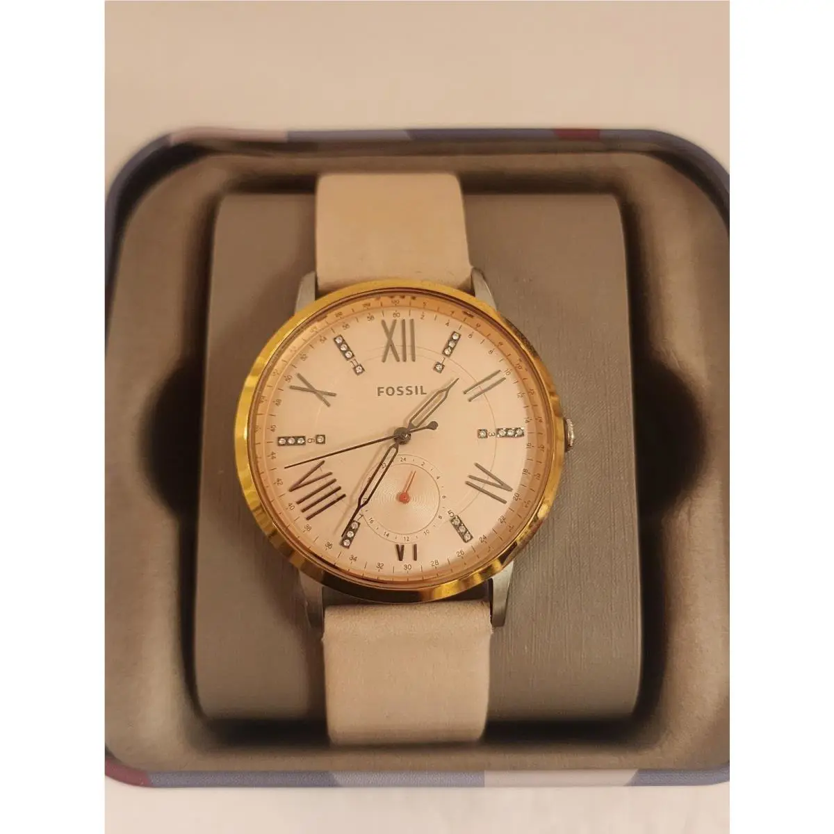 Fossil Gazer Pink Dial Ladies Multifunction Watch ES4163