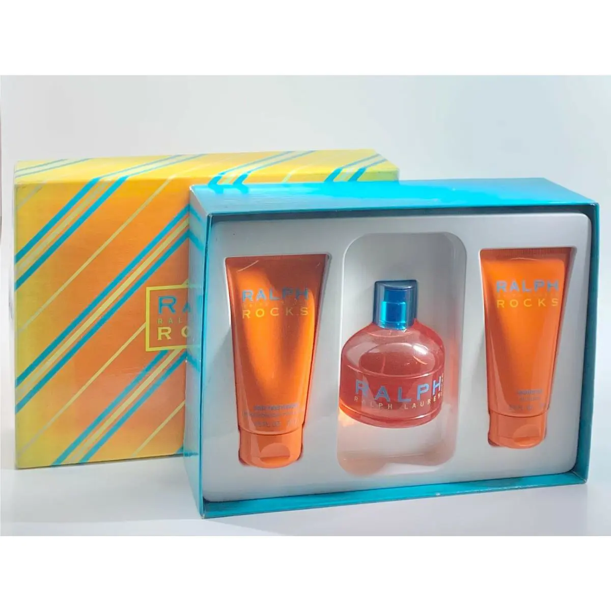 Ralph Lauren Rocks Set 3.4oz Edt Shower Gel 2.5oz Moisturizer 2.5oz