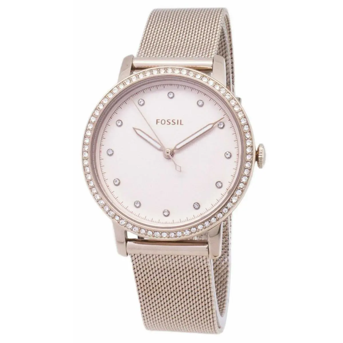 Fossil Women`s Neely Three-hand Pastel Pink Stainless Steel Watch ES4364