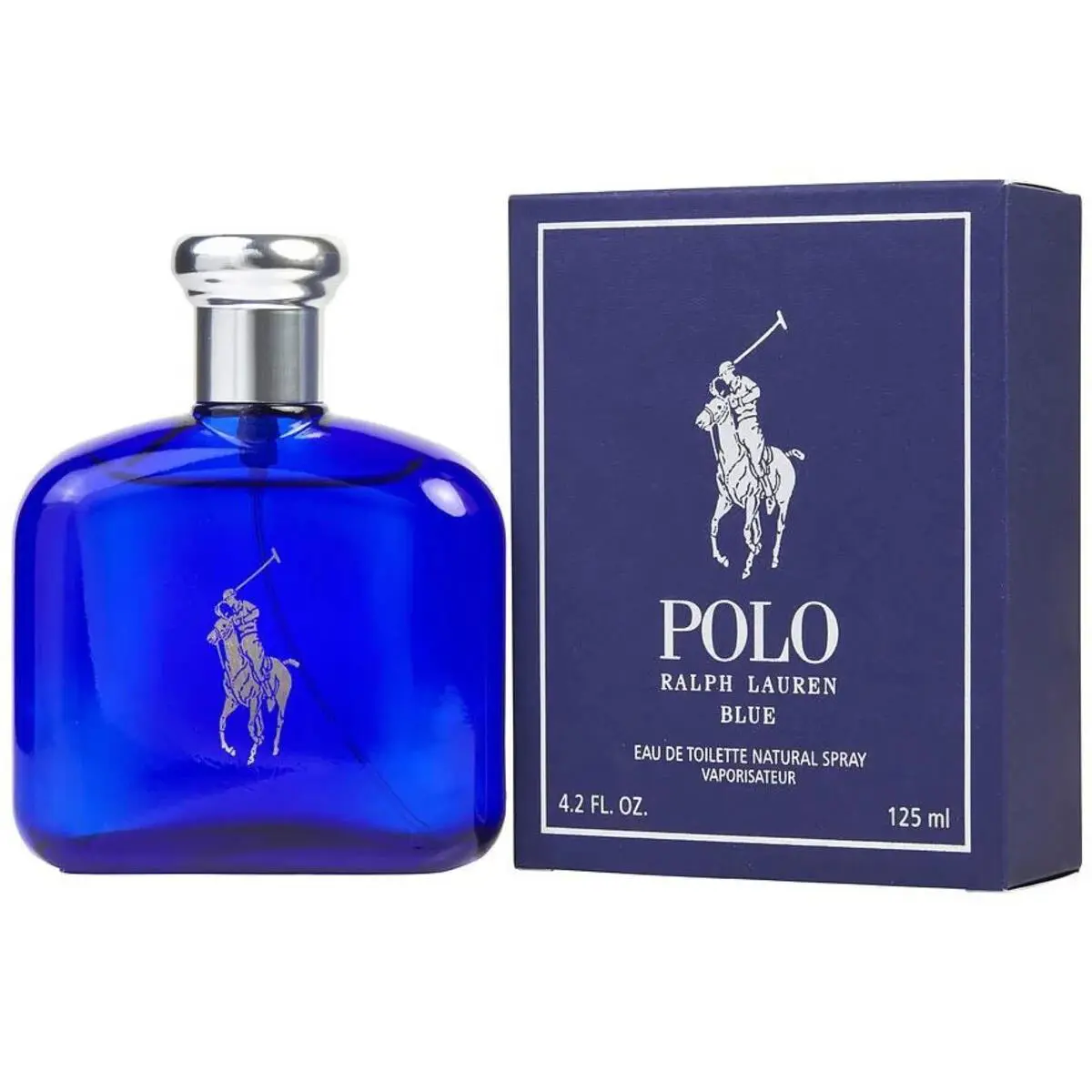 Polo Blue by Ralph Lauren Eau de Toilette Spray For Men 4.2oz Box