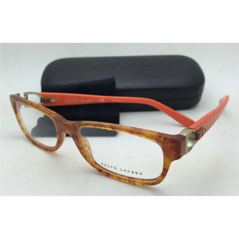 Ralph Lauren Eyeglasses RL 6106Q 5354 53-17 140 Honey Havana Orange Frames