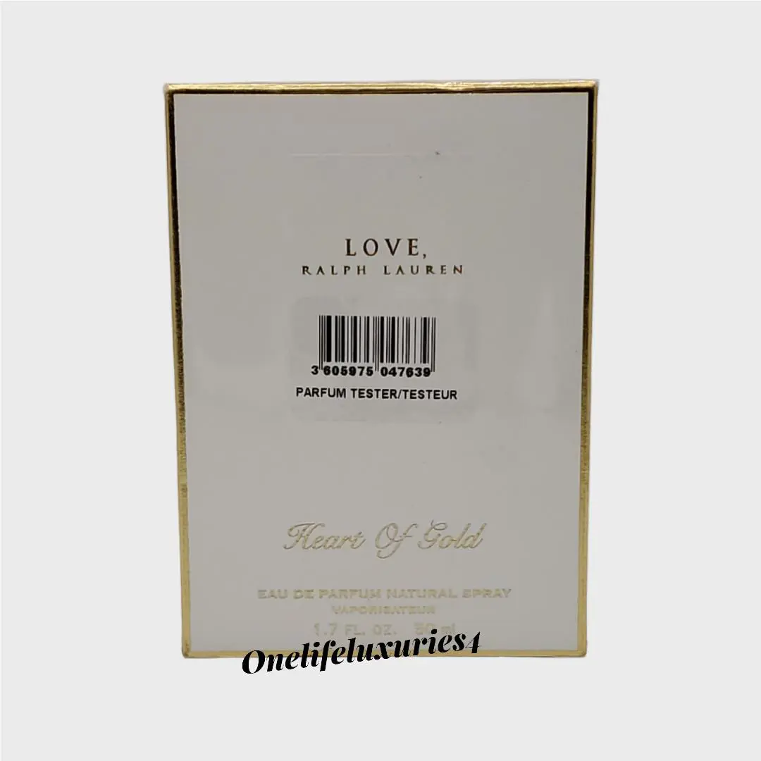 Ralph Lauren Love Woman Heart of Gold Eau De Parfum Spray 1.7oz 50ml Perfume