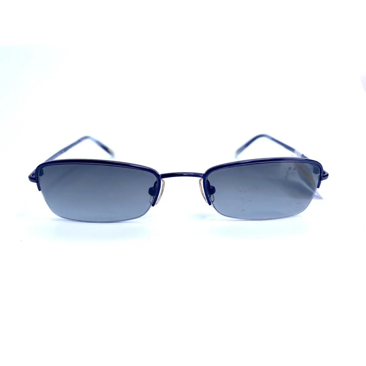 Ralph Lauren Black Half Rim Rectangular Sunglasses RA4034 211/11 49 19 135