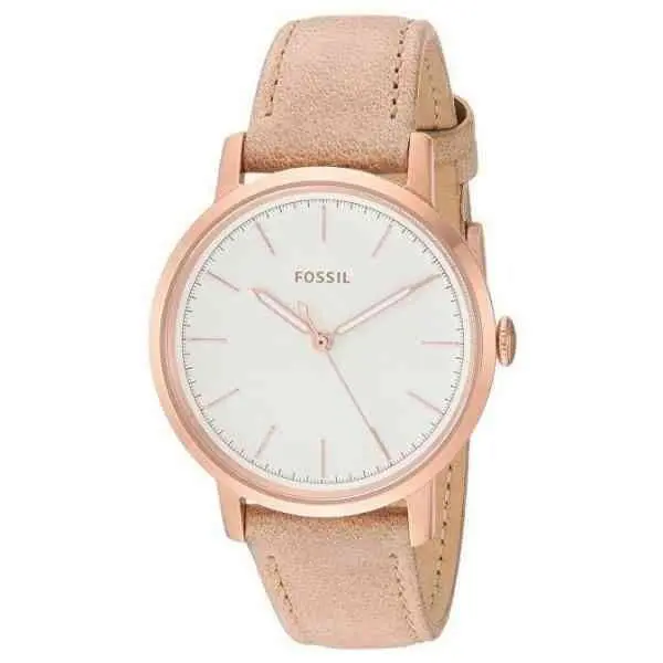 Fossil Neely White Dial Sand Leather Ladies Watch ES4185 - Dial: White, Band: Sand
