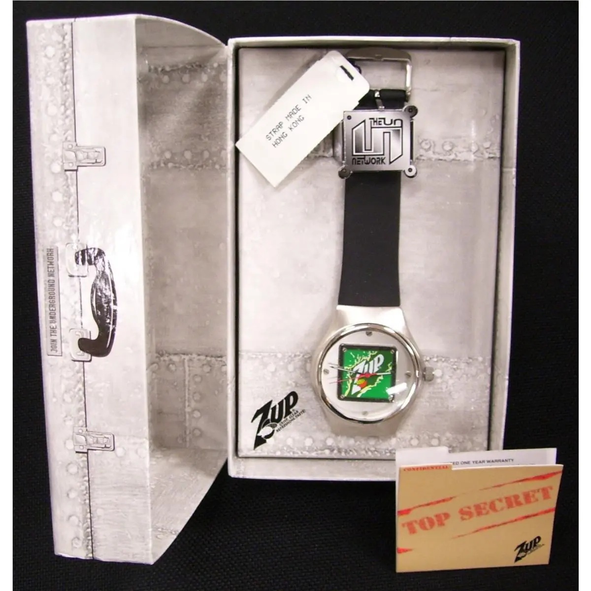 Vintage Fossil Watch 7UP Soda Pop Fossil Watch Battery Operated