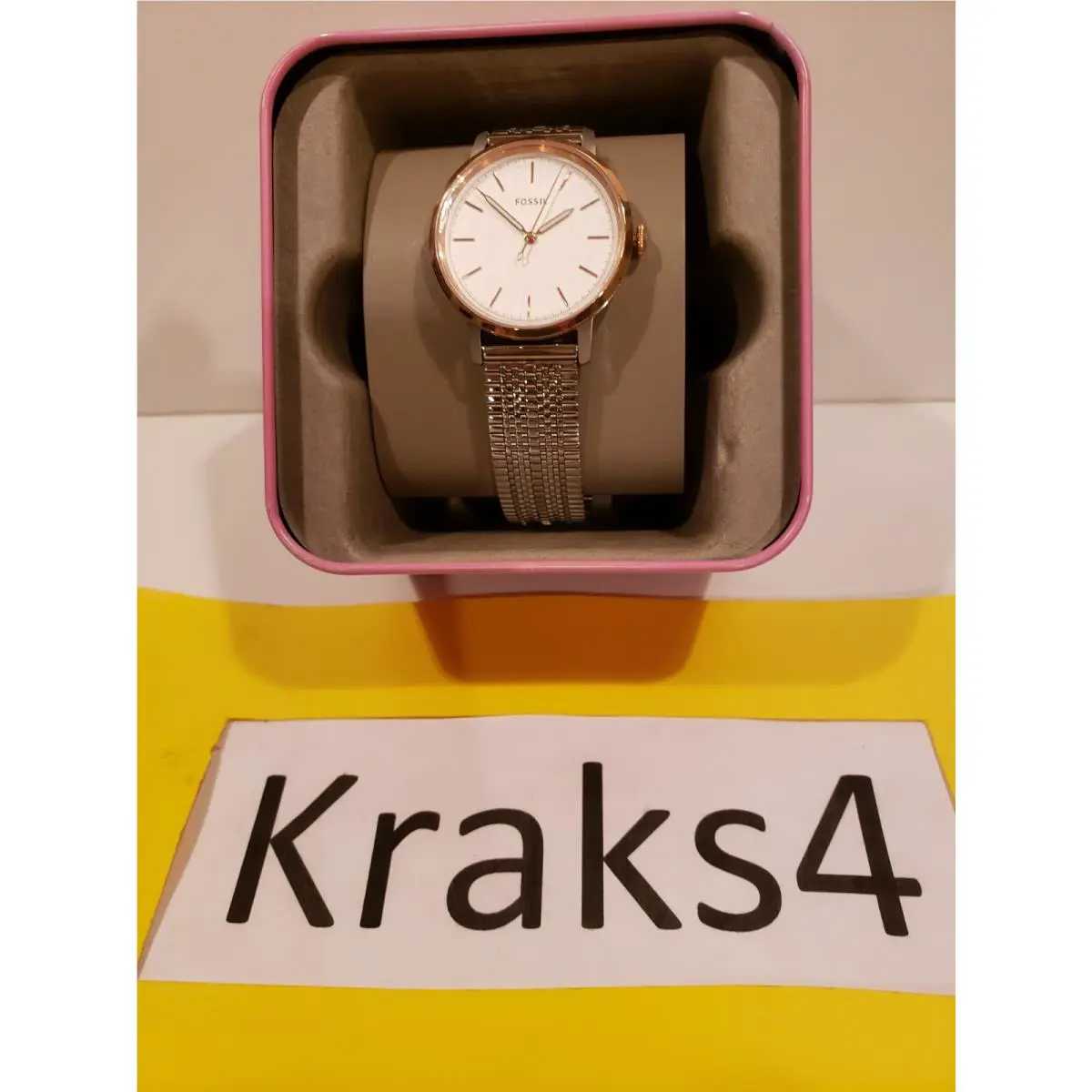 Fossil Ladies` Neely Three Hand Stainless Steel Watch ES4644