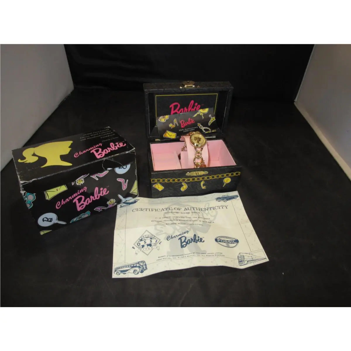 1994 Fossil Charming Barbie Watch Limited Edition