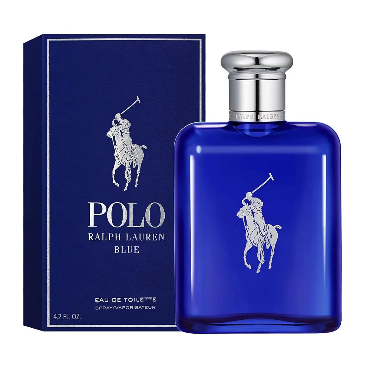 Polo Blue For Men by Ralph Lauren Eau De Toilette Spray 4.2 Oz