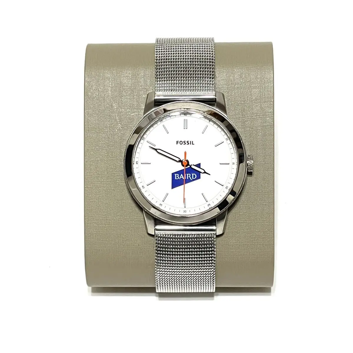 Fossil Mens Watch Minimalist 36mm Stainless Steel Mesh PR5476 Japan Movement