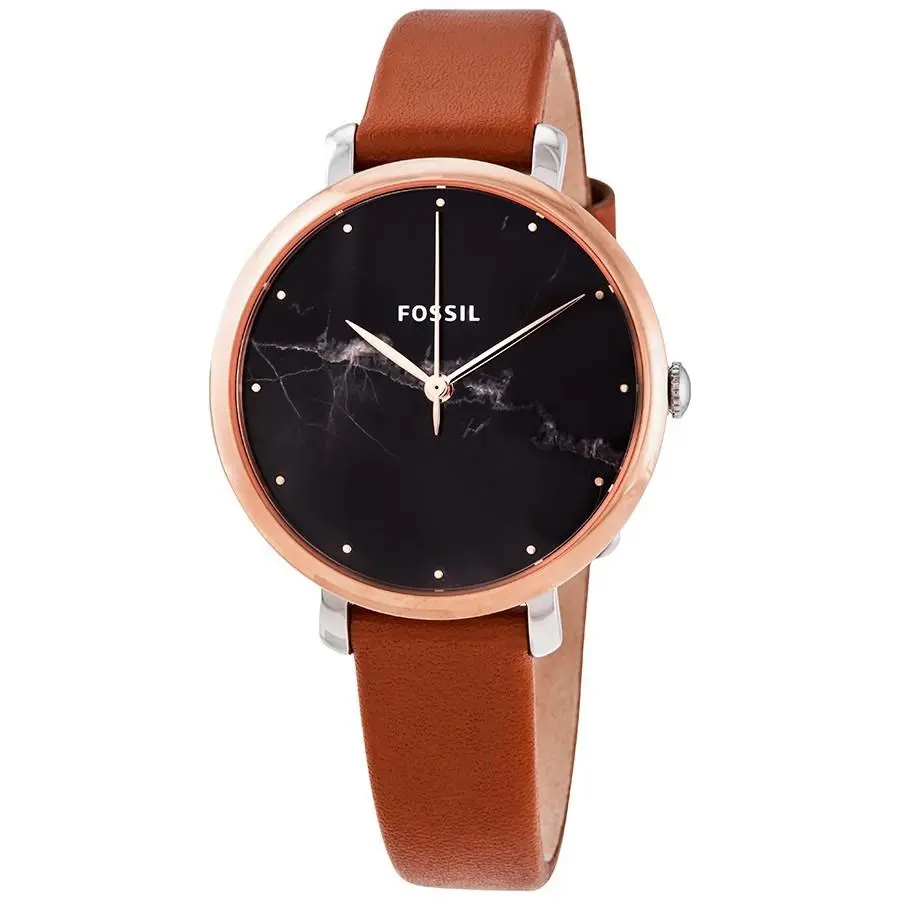 Fossil Women`s Jacqueline Tan Leather Strap Watch ES4378