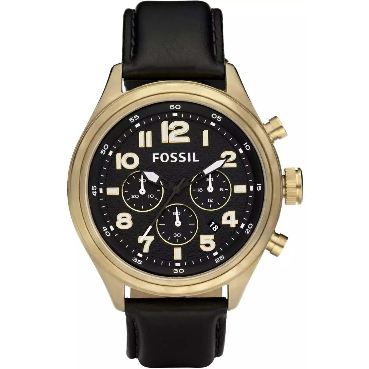 DE5000 46mm Men Chronograph Bronze Tone with  Gift Box by Fossil