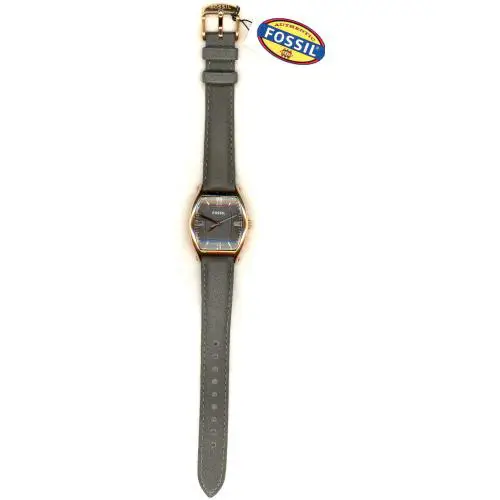 Fossil ES3056 Wallace Ash Gray Leather Strap Women`s Watch
