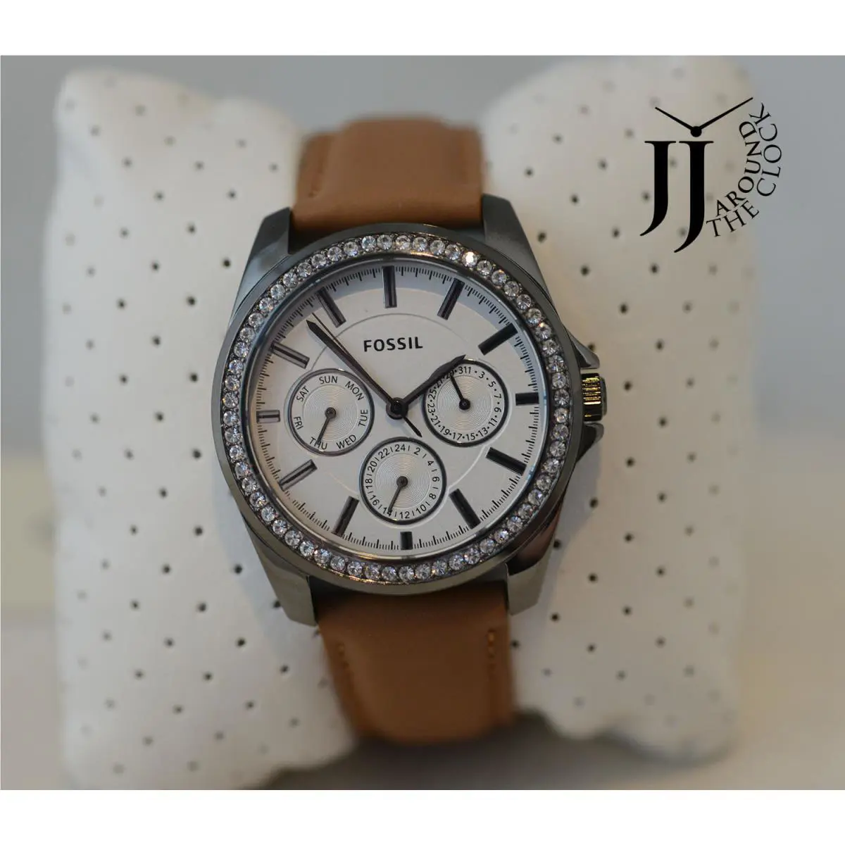Fossil Janice Multifunction Brown Leather Watch BQ3347