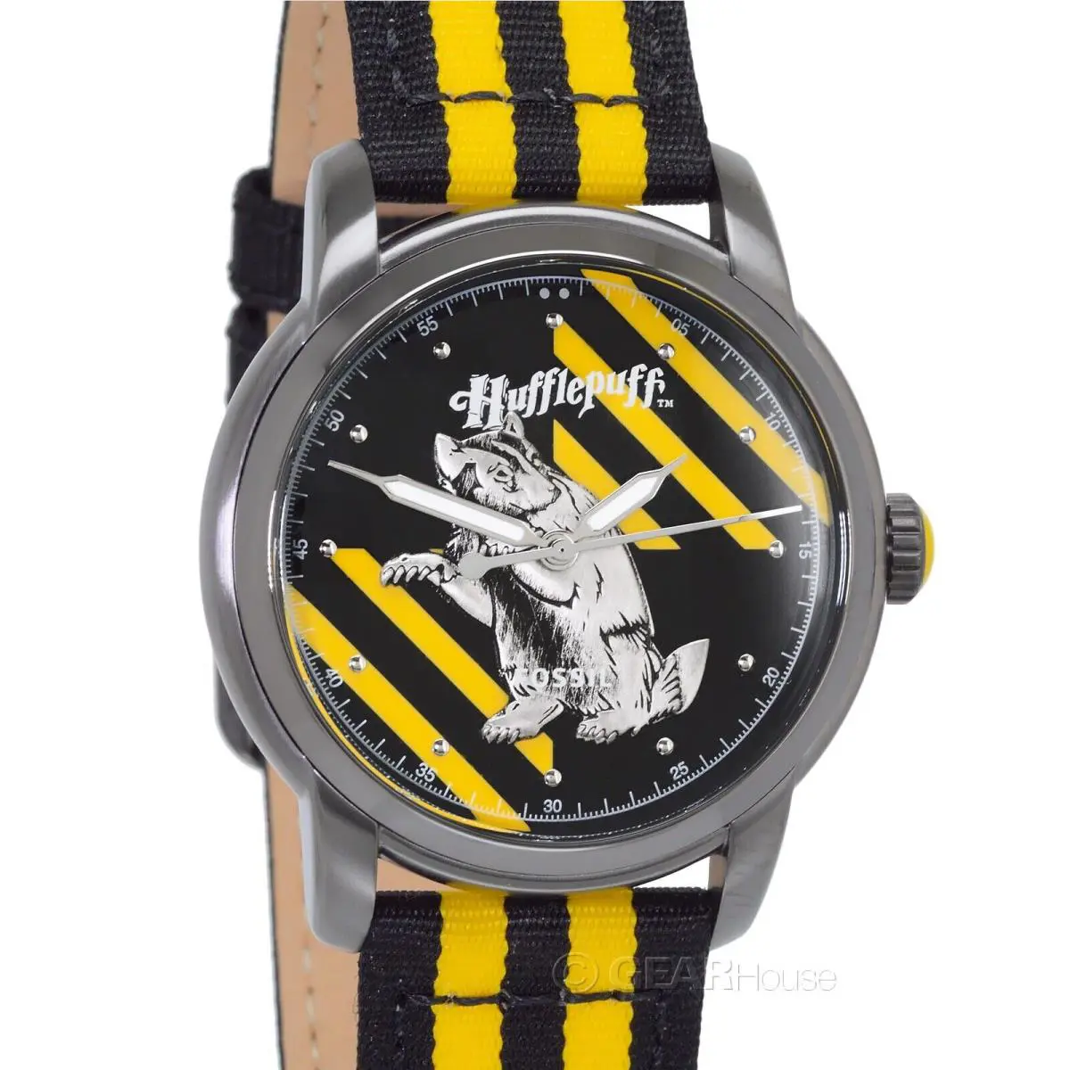 Fossil Limited Edition Harry Potter Hufflepuff Watch Yellow Black Mens Womens