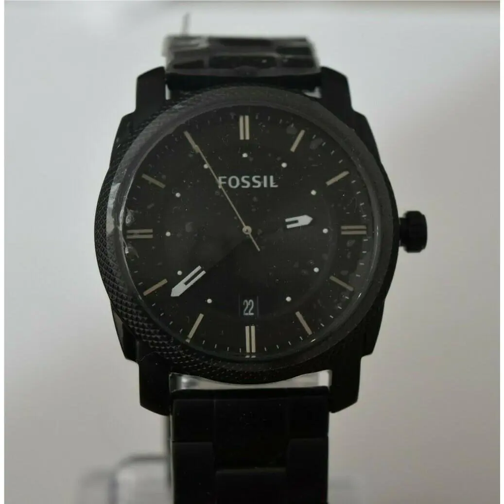 Fossil Black SS Black Dial Oversized FS4775IE Watch