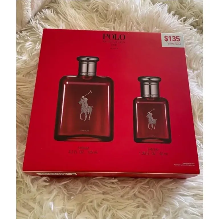 Polo Red Parfum by Ralph Lauren 4.2 oz 1.36 Oz Set Perfum
