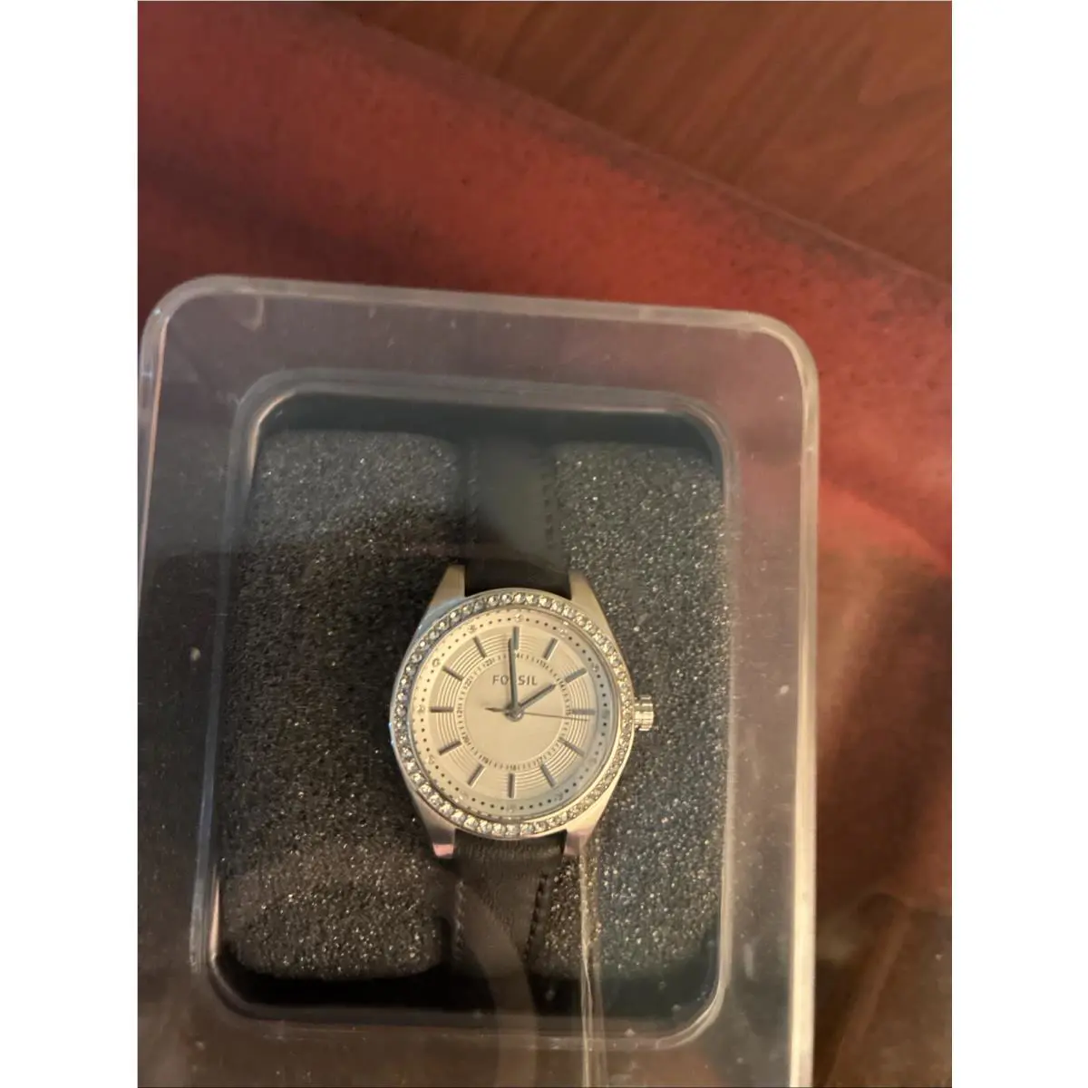 Fossil Women`s Classic Black Leather Watch BQ1451